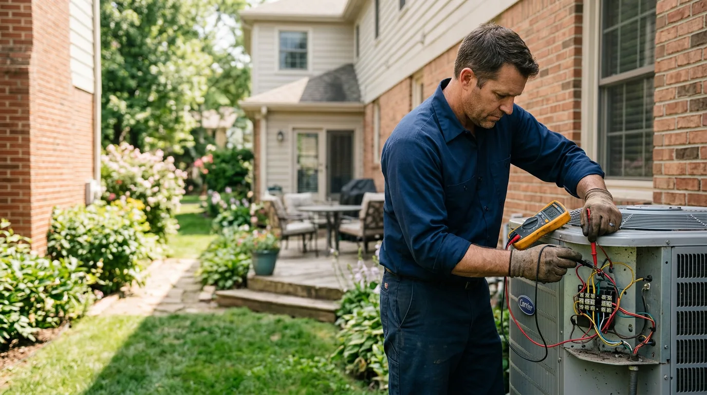 HVAC technician working near Miami, FL